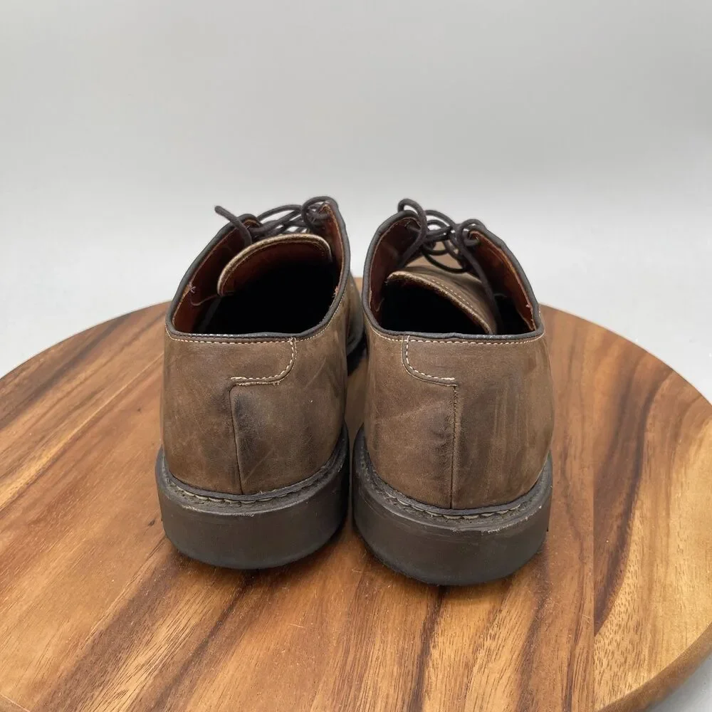 Allen Edmonds Berkshire Oxfords Mens 12 D Brown Leather Dress Shoes Derby USA